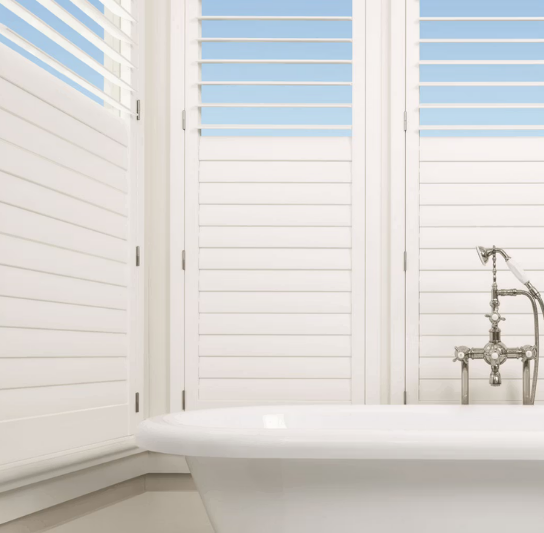 Palm Beach™ Shutters — The Bathroom Favorite